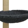 vidaXL Rascador para gatos con poste de sisal gris oscuro 74 cm