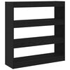 vidaXL Estanter&iacute;a para libros 3 niveles 100 x 30 x 103 cm Roble Negro