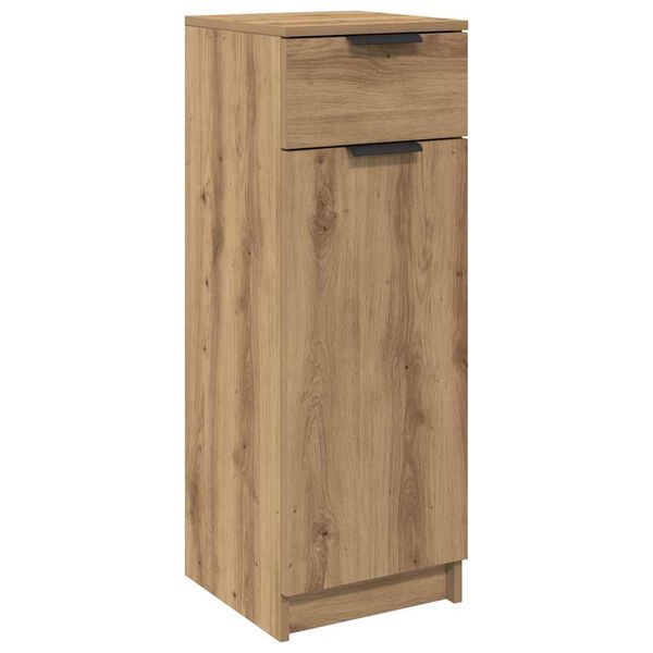 vidaXL Gabinete de Ba&ntilde;o con caj&oacute;n Roble artisan 32 x 34 x 90 cm