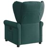 vidaXL Sill&oacute;n reclinable de masaje el&eacute;ctrico tela verde oscuro