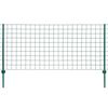 vidaXL Euro Valla de acero verde 20x1,5 m