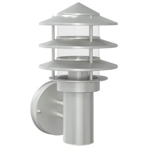 vidaXL Aplique de exterior de acero inoxidable plateado
