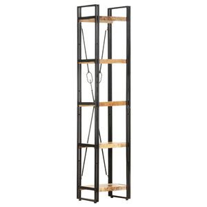 vidaXL Estanter&iacute;a de 5 niveles madera maciza mango 40x30x180 cm