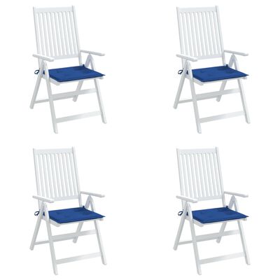vidaXL Cojines de silla de jardín 4 uds tela Oxford azul 50x50x3 cm