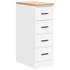 vidaXL Armario de almacenamiento para garaje blanco 30x51x85 cm