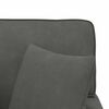 vidaXL Chaise Lounge con Falda con coj&iacute;n Gris oscuro 91 x 157 x 91 cm
