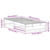 vidaXL Estructura de cama 75 x 190 cm Madera de pino macizo