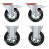 vidaXL Ruedas giratorias y fijas 4 unidades 160 mm