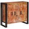vidaXL Sideboard con puertas Marrón Madera Recuperada Sólida y Metal