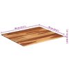 vidaXL Tablero de mesa madera maciza de acacia 15-16 mm 70x80 cm