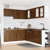 vidaXL Mueble cocina Porto roble marr&oacute;n 11 pzas madera contrachapada