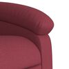 vidaXL Sillón eléctrico reclinable elevable de tela rojo tinto