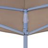 vidaXL Techo de carpa para celebraciones gris taupe 6x3 m 270 g/m&sup2;