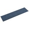 vidaXL Baldosas de suelo de moqueta 16 uds 4 m&sup2; 25x100 cm azul