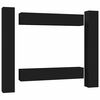 vidaXL Set de muebles de sal&oacute;n TV 6 piezas madera ingenier&iacute;a negro