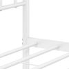 vidaXL Estructura cama sin colch&oacute;n con cabecero metal blanco 75x190 cm