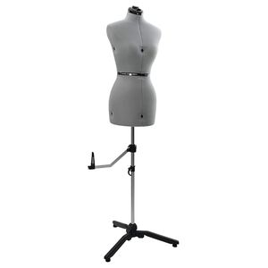 vidaXL Forma de vestido ajustable femenina Gris s Terciopelo