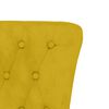vidaXL Sill&oacute;n de respaldo alto con botones terciopelo amarillo