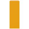 vidaXL Aparador de acero amarillo mostaza 67x39x107 cm