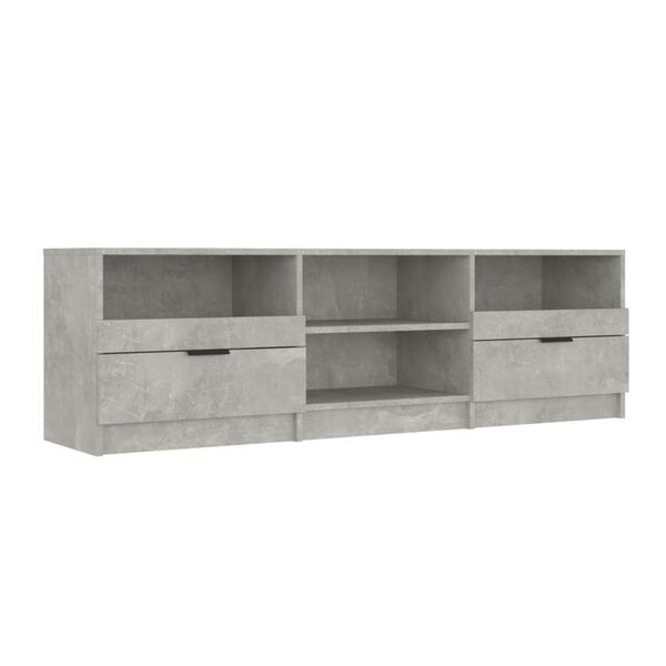 vidaXL Mueble de TV madera contrachapada gris hormig&oacute;n 150x33,5x45 cm
