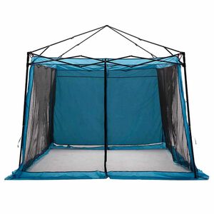 vidaXL Tienda interior con techo Azul 303 x 303 x 196 cm tafet&aacute;n