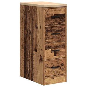 vidaXL Armario de garaje de madera vieja 30x51x85 cm