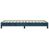 vidaXL Estructura de cama sin colch&oacute;n terciopelo azul oscuro 90x200 cm