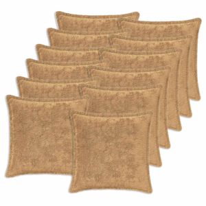 vidaXL Funda de almohada 12 uds. HOUTEN Gris topo 40 x 40 cm