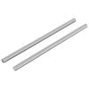 vidaXL Varilla Roscada 2 uds. Plateado 6 x 135 mm Acero