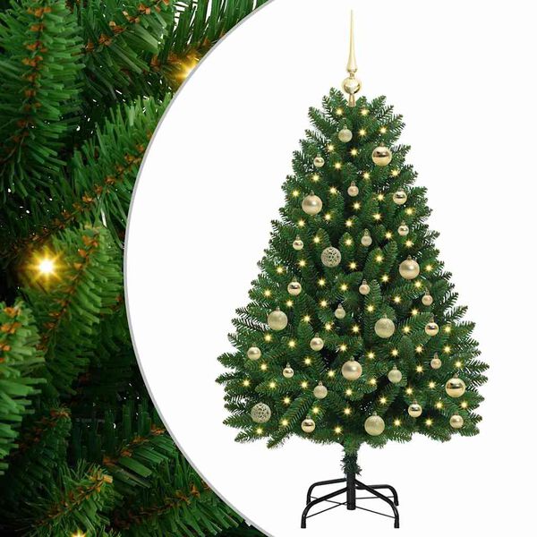 vidaXL &Aacute;rbol de Navidad artificial Verde 120 cm PVC y Metal