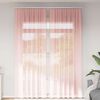 vidaXL Cortinas de gasa con trabillas 2 uds rosa 140x260 cm