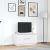 vidaXL Mueble de TV con luces LED blanco 100x41x50 cm