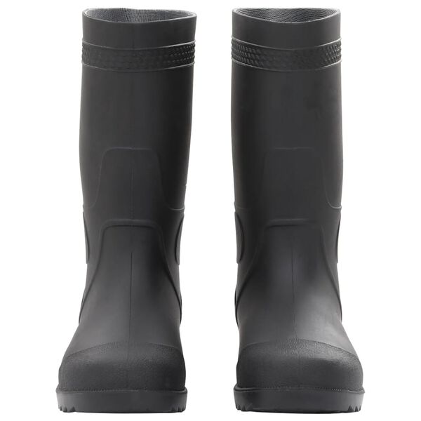 vidaXL Botas de agua negro n&uacute;mero 38 PVC