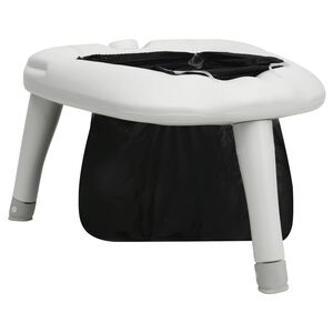 vidaXL Inodoro de camping con bolsas 200 kg