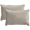 vidaXL Funda de almohada 2 uds. HOUTEN Gris Claro 50 x 75 cm