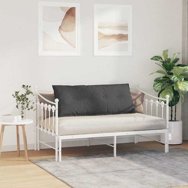 vidaXL Coj&iacute;n de Espalda Gris oscuro 120 x 50 cm Tela de pana