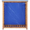 vidaXL Caseta para leña madera maciza de acacia 105x38x115 cm