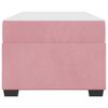vidaXL Estructura de cama con colch&oacute;n Rosa 90 x 190 cm tela