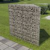vidaXL Arriate de gaviones de acero galvanizado 75x75x100 cm
