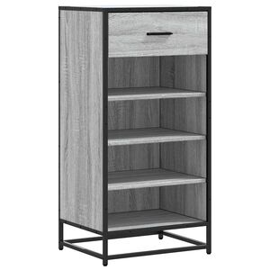 vidaXL Zapatero madera contrachapada gris sonoma 48x38x97,5 cm