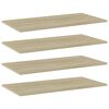 vidaXL Estante estanter&iacute;a 4 uds contrachapada roble Sonoma 80x40x1,5cm