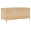 vidaXL Mesa de centro madera contrachapada roble Sonoma 90x44,5x45 cm