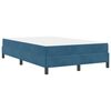 vidaXL Cama tipo Box Spring con colch&oacute;n Azul Oscuro 120 x 220 cm tela