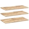 vidaXL Estantes flotantes 3 uds madera acacia sin tratar 80x40x2 cm