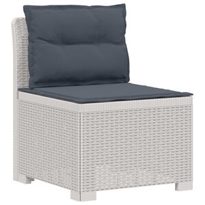 vidaXL Sill&oacute;n Individual de Jard&iacute;n con Cojines Apariencia de Ratan PP