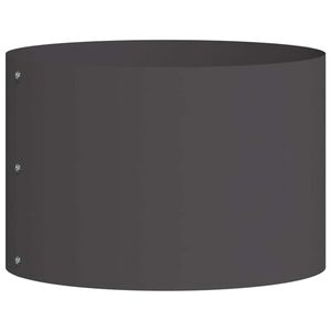 vidaXL Anillo para maceta Negro 30 x 30 x 20 cm Acero laminado en fr&iacute;o