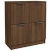 vidaXL Aparador de madera contrachapada roble marr&oacute;n 60x30x70 cm