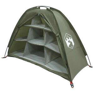 vidaXL Tienda de almacenamiento con techo Verde oliva 120 x 50 x 70 cm