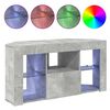 vidaXL Armario LED para TV de Esquina Gris Concreto 100 x 40 x 50 cm