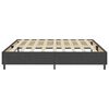 vidaXL Estructura de cama Box Spring sin colch&oacute;n tela gris 200x200 cm